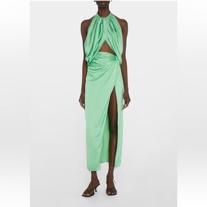 Anna Quan Mint Green Backless Dress